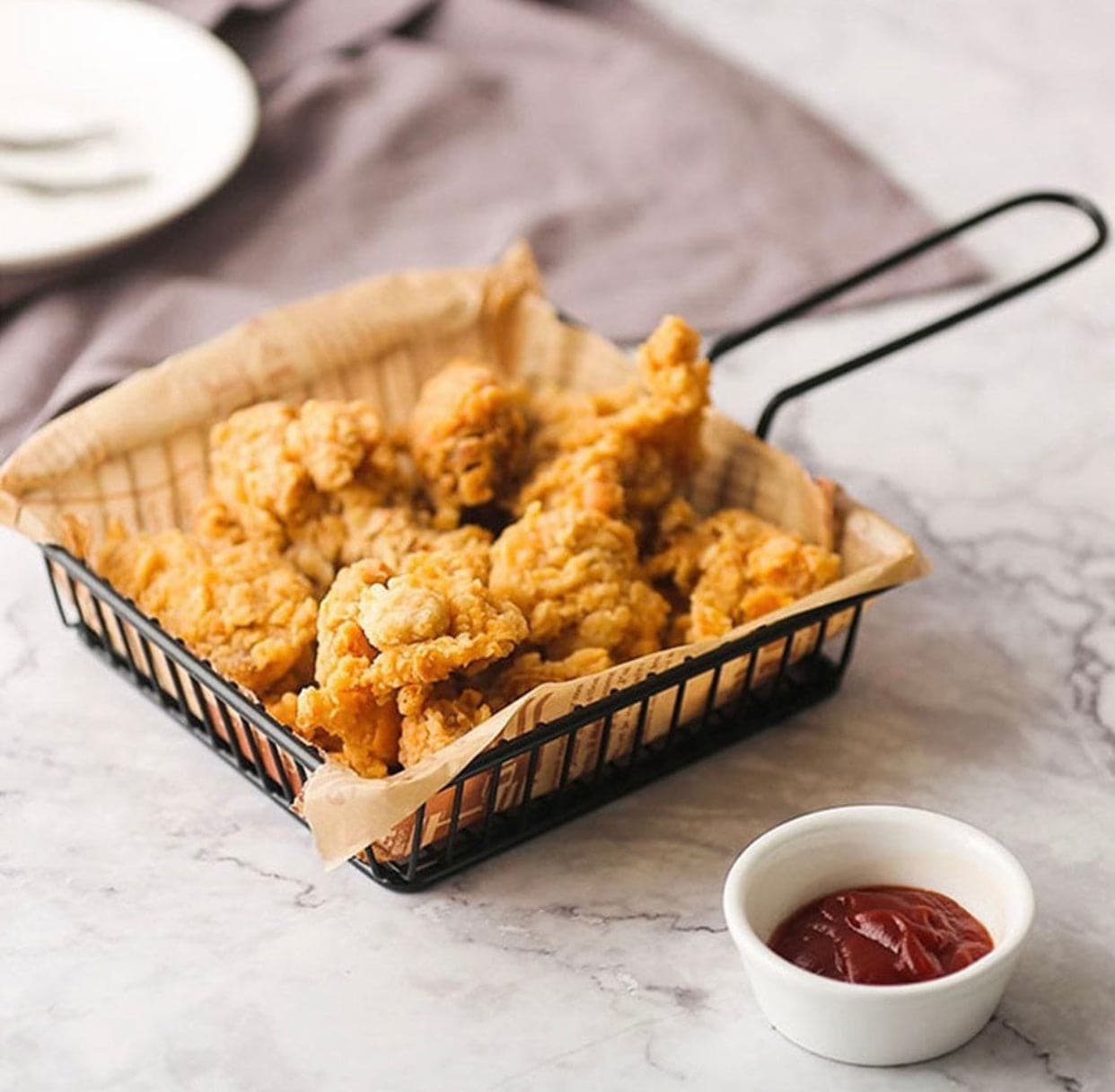 Creative Iron Nuggets And French Fries Oil Strainer Tableware Basket, Mini Iron Square Colander Deep Frying Basket, French Fries Colander Strainer Creative Iron Nuggets And French Fries Oil Strainer Tableware Basket, Mini Iron Square Colander Deep Frying Basket, French Fries Colander Strainer